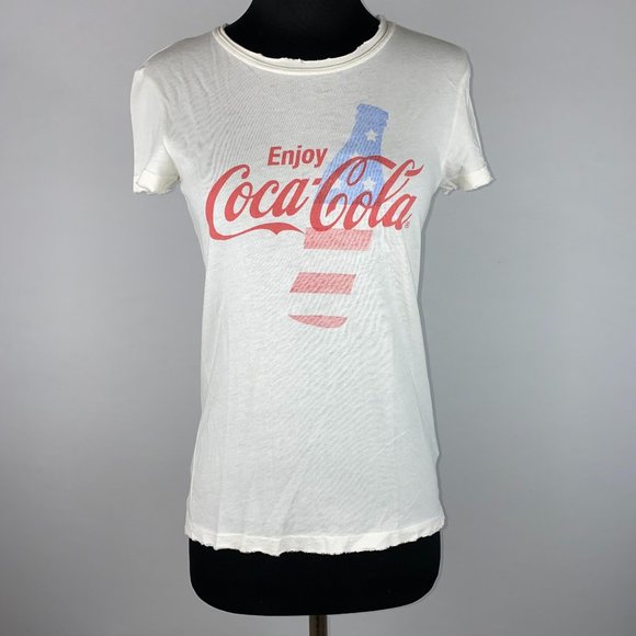 Coca-Cola Doe Mighty Fine Jrs M July 4th USA Tee - Picture 1 of 12